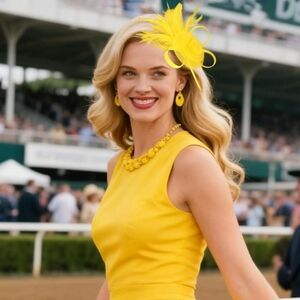 NEW! Sunshine Yellow Fascinator Hat